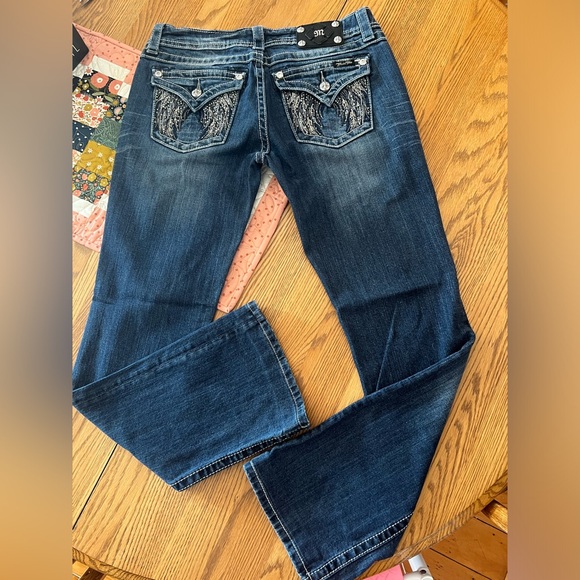 Miss Me Embellished Angel Wings Mid Rise Boot Jeans 30/34*** 😇 - Picture 2 of 15
